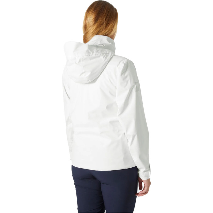 2023 Helly Hansen Womens HP Racing Lifaloft Hooded Sailing Jacket 34268 - White